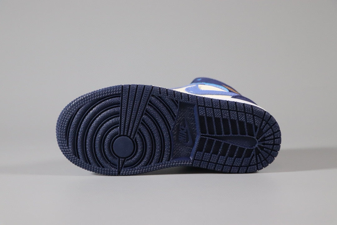 Joe 1 children's shoes" cream, white, blue"