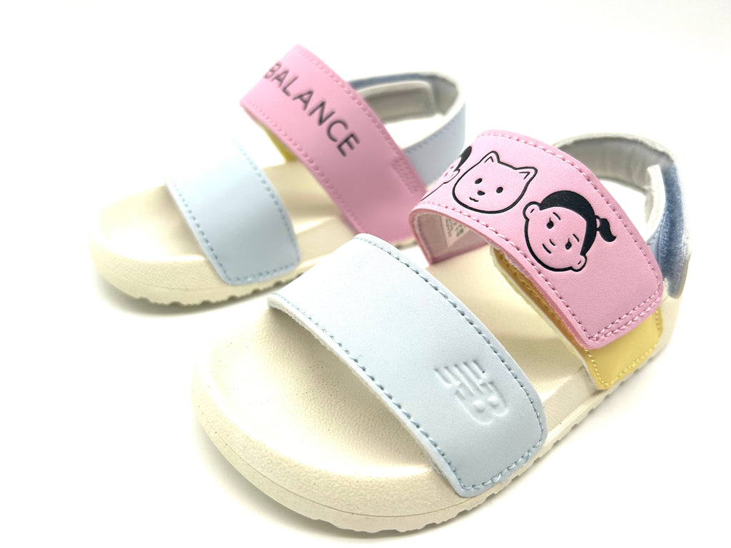 NB open toe sandals "sky blue, pink"
