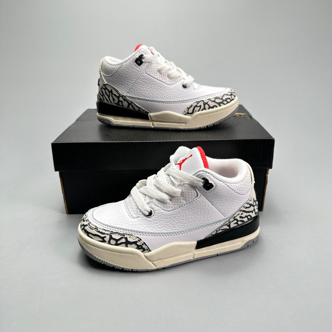 Jordan 3 children's shoes" white,cream"
