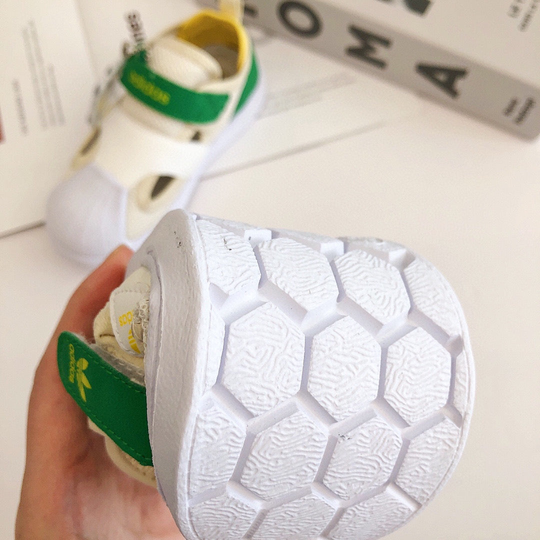 Adidas Baotou shell toe Bingdundun" Cream, white , & green"