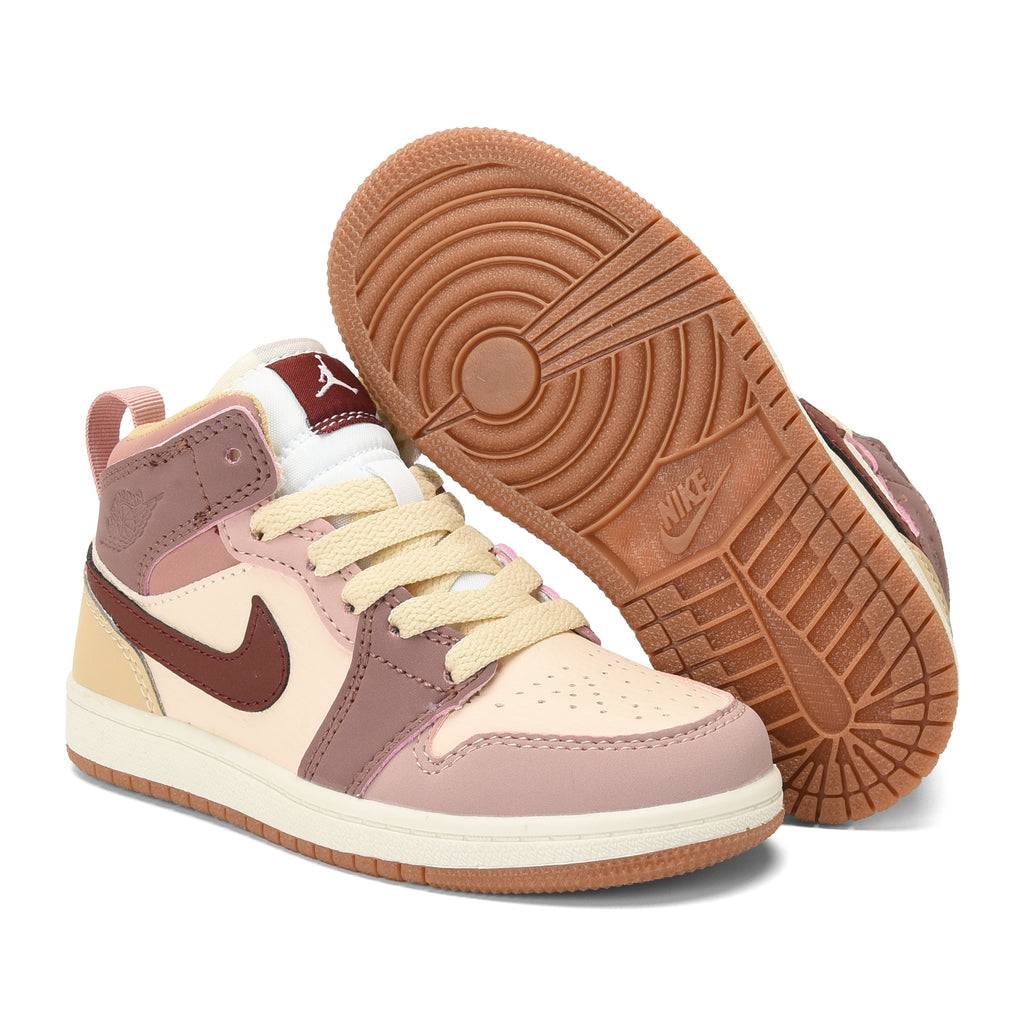 AJ-127" Rose, Brown, Beige, cream"