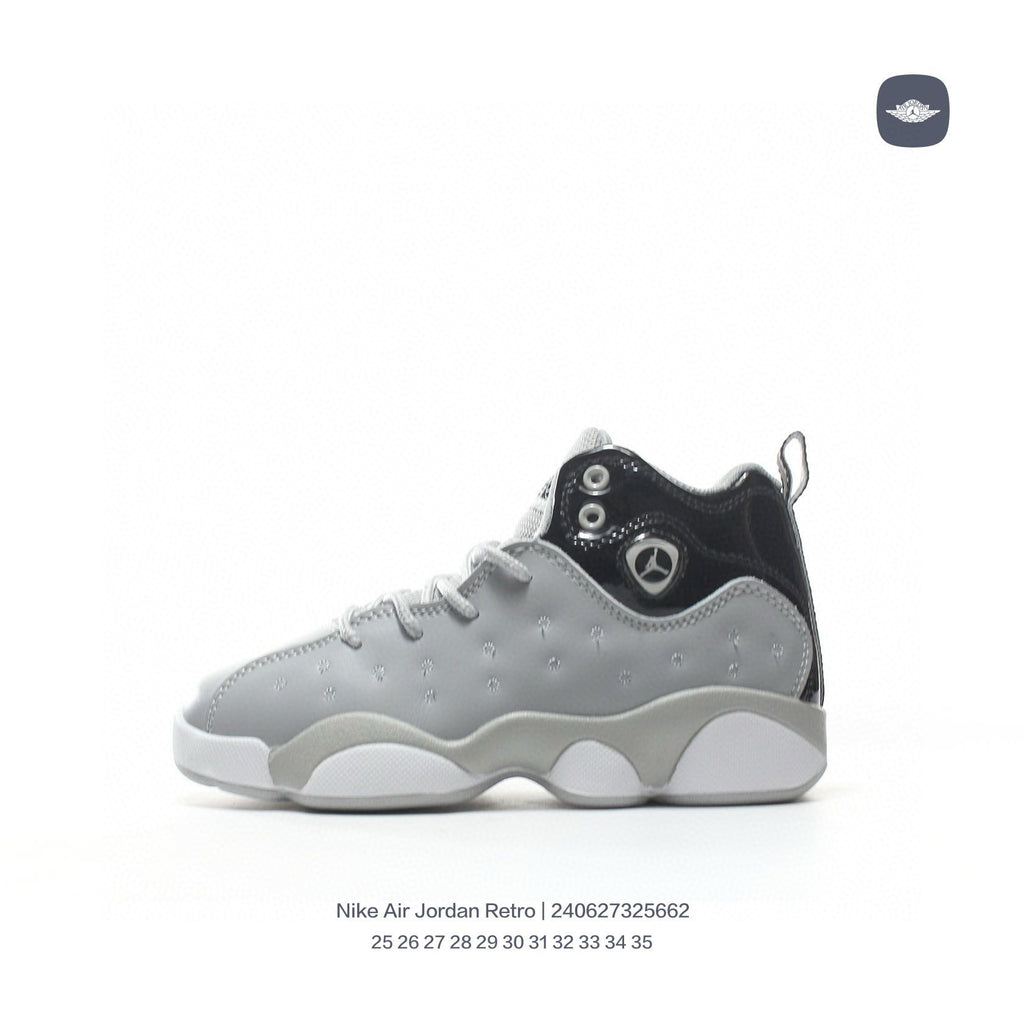 AJ13-1/split leather'  gray, black"