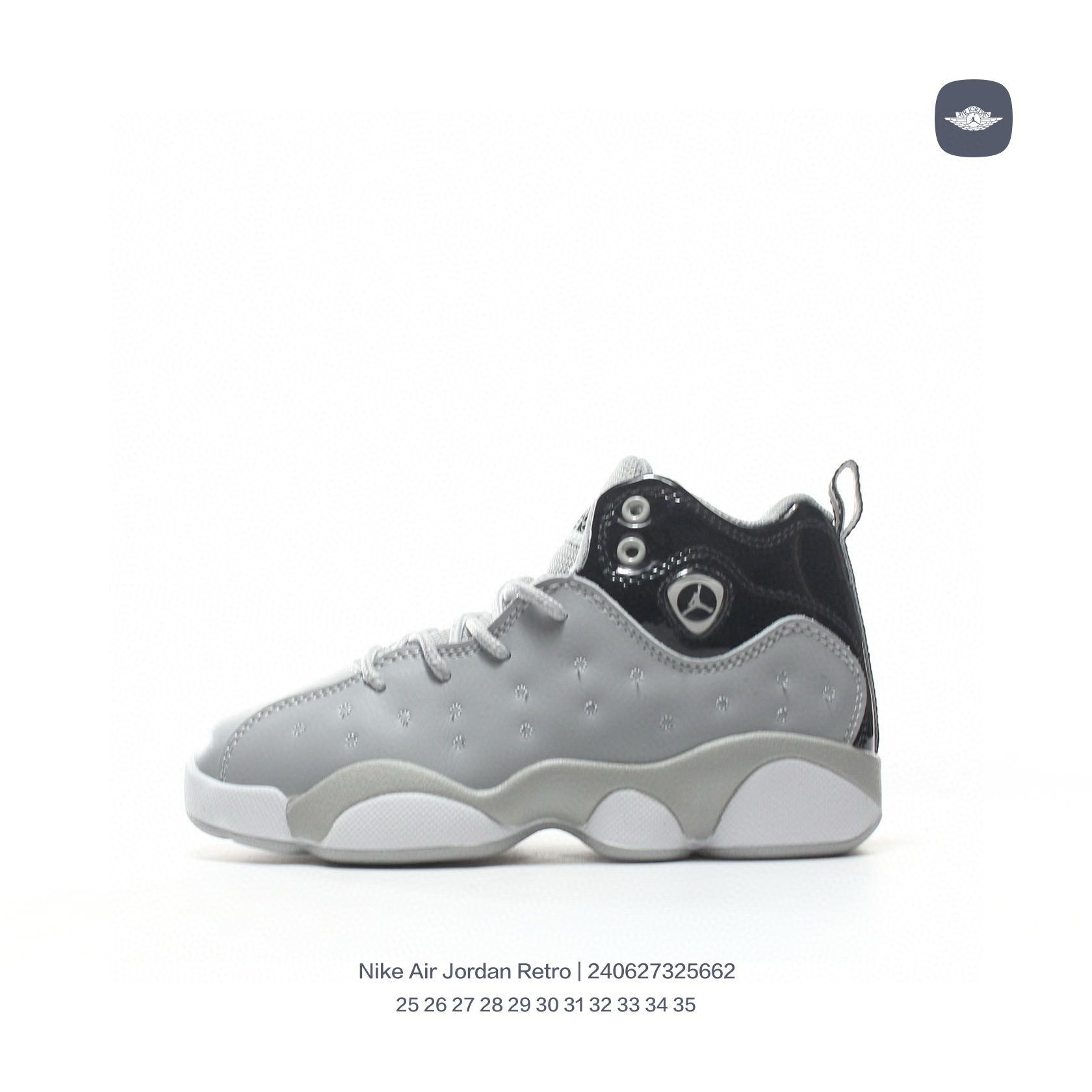 AJ13-1/split leather'  gray, black"