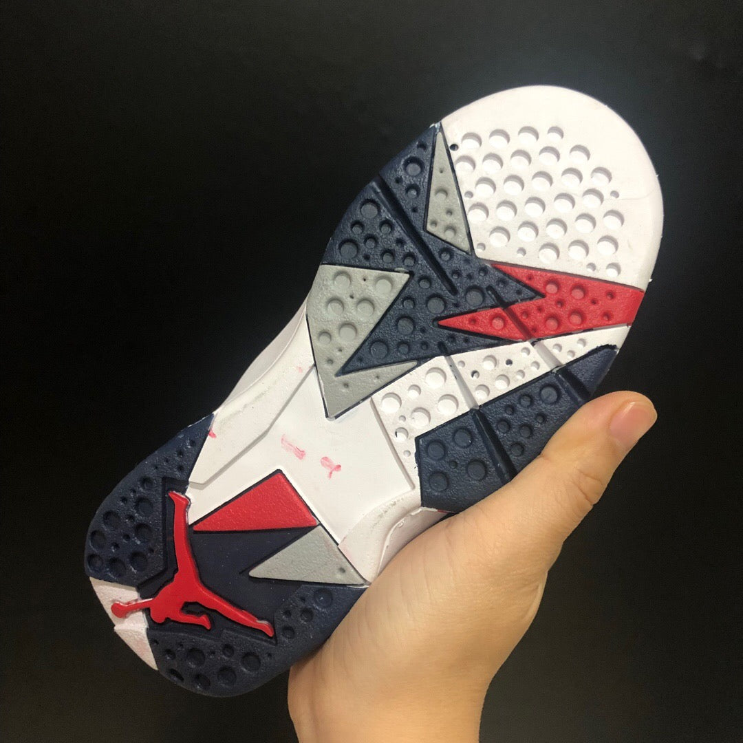 Jordan 7" white, gray"
