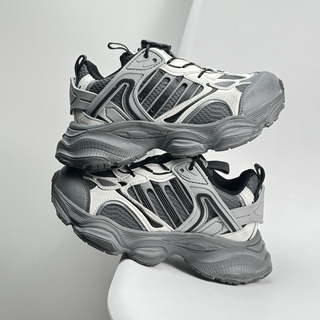 Adidas XLG Runner Deluxe runner dad shoes" silver"