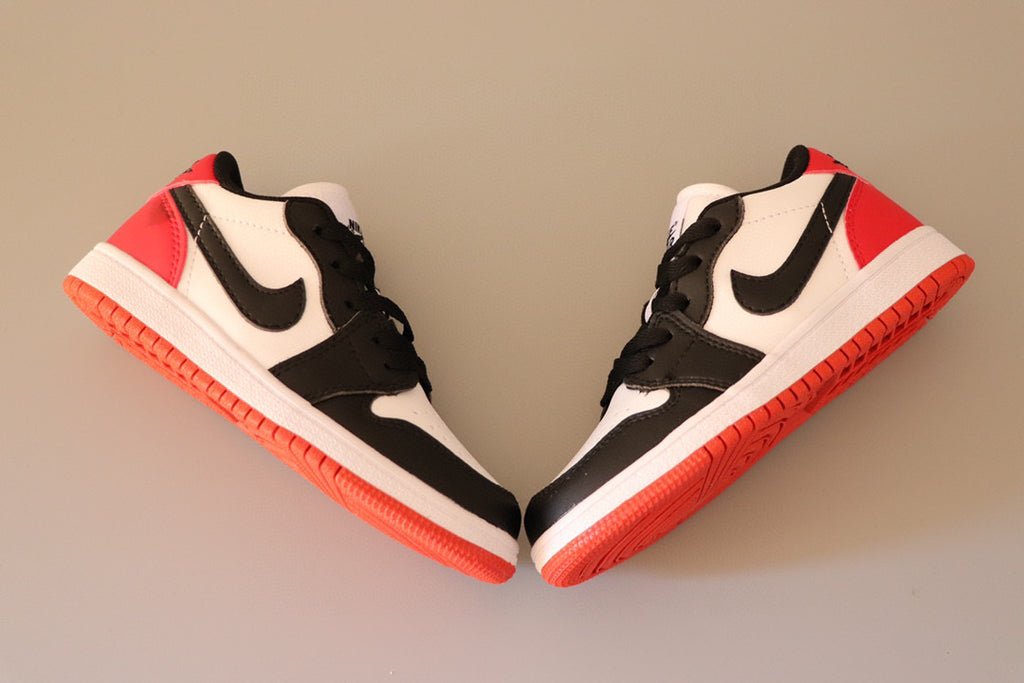 Joe 1 original low-top sneakers" dark, white, red"