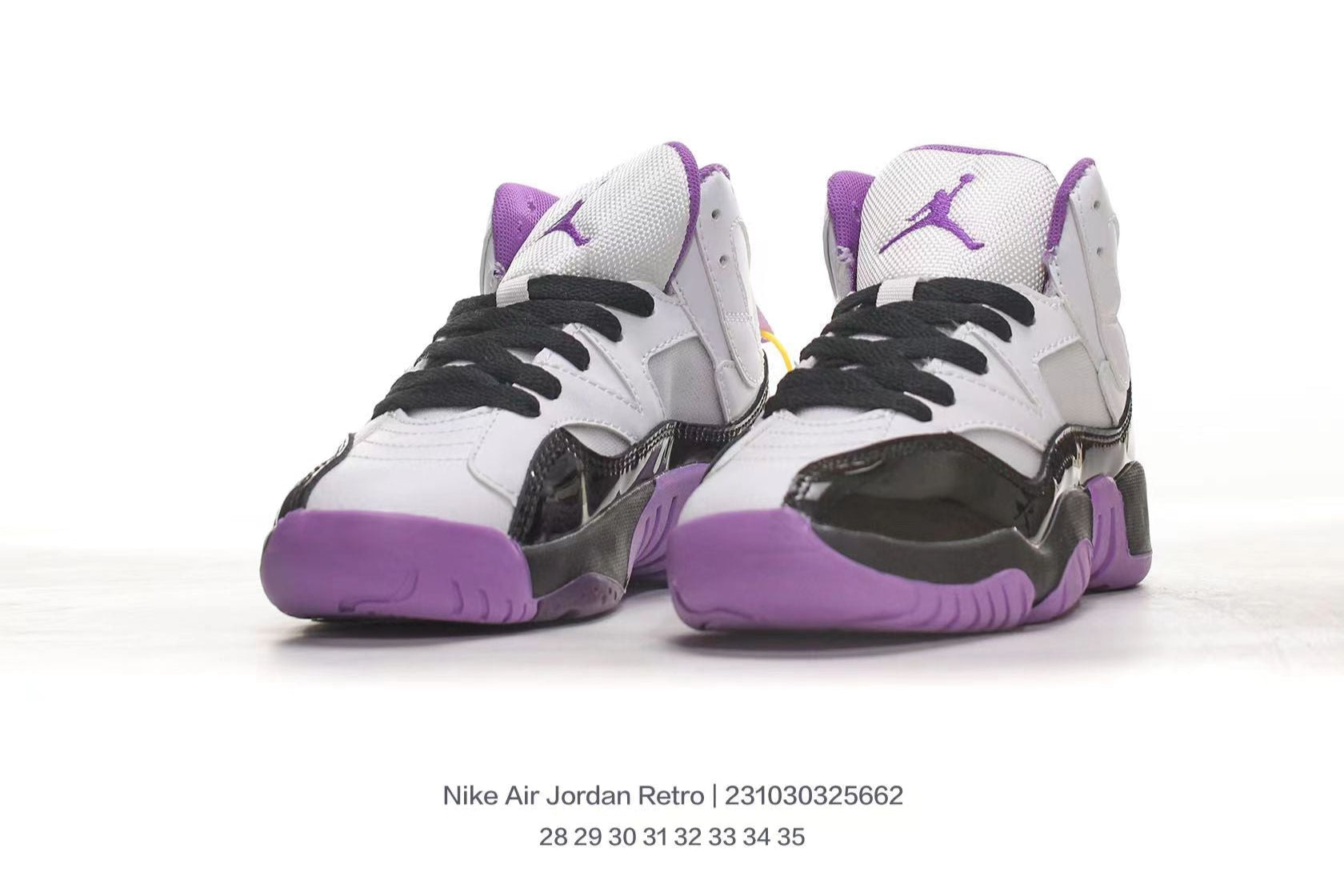Jordan 612 series" white, black, violet"
