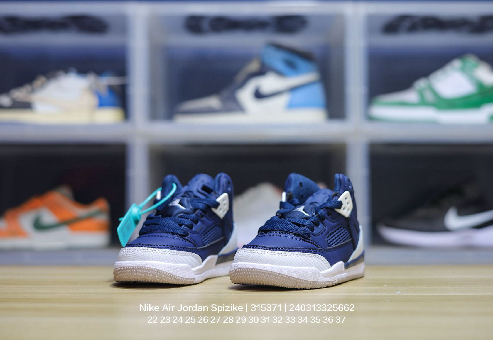 Jordan 3.5 3D Embossed Children's Shoes" Navy blue"