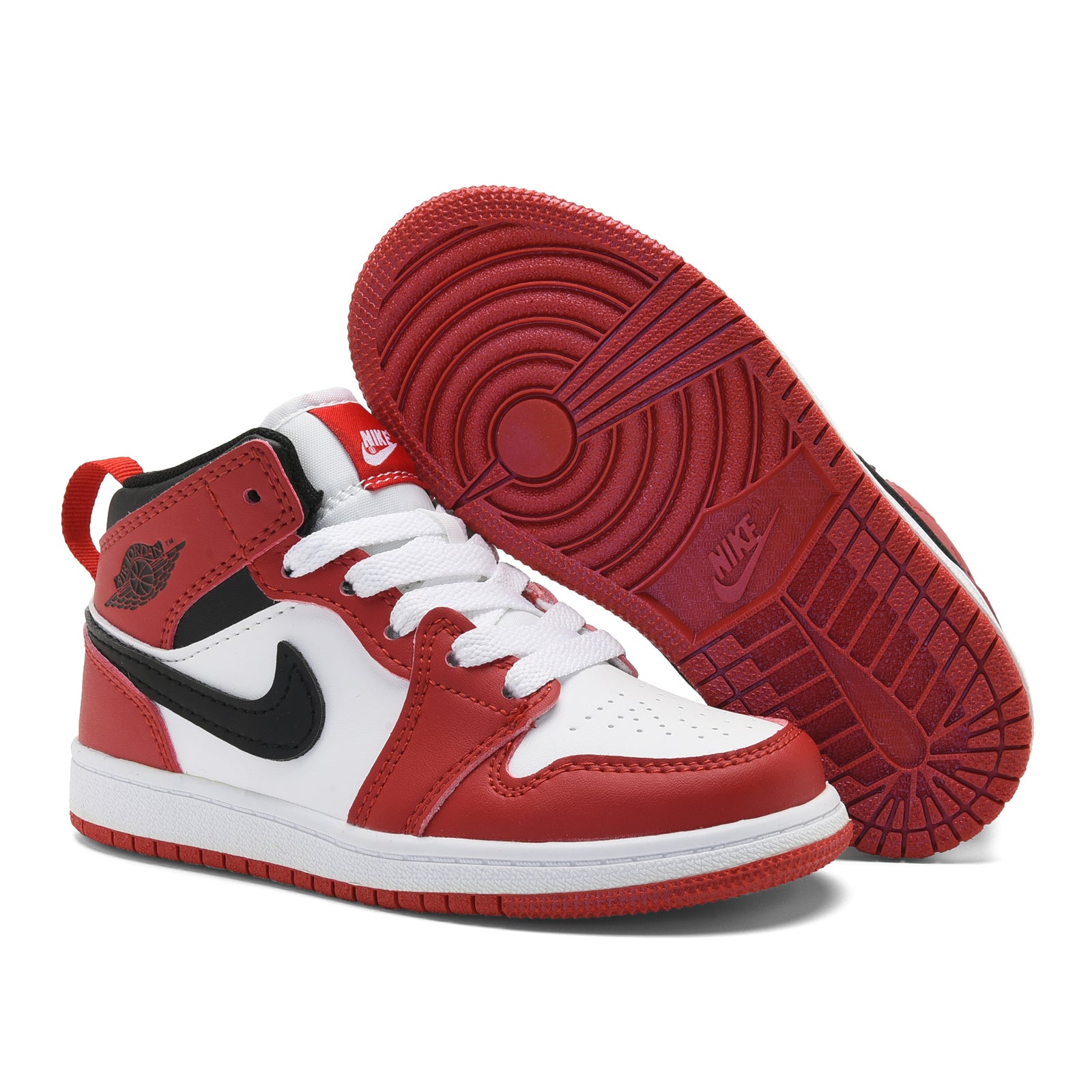 AJ-127" white, red"