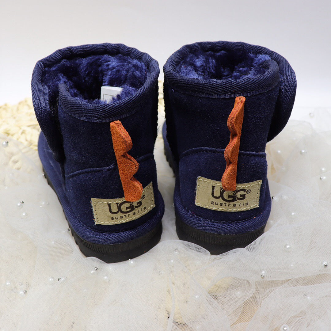 Ugg Velcro Dinosaur Children's Snow Boots" navy"