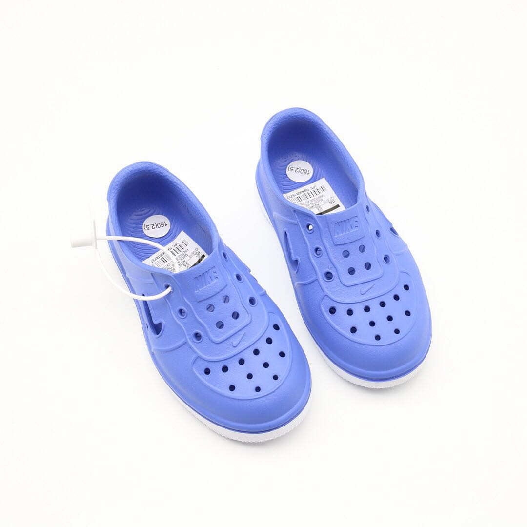 Nike Air Force Hole Shoes Beach Sandals" blue"