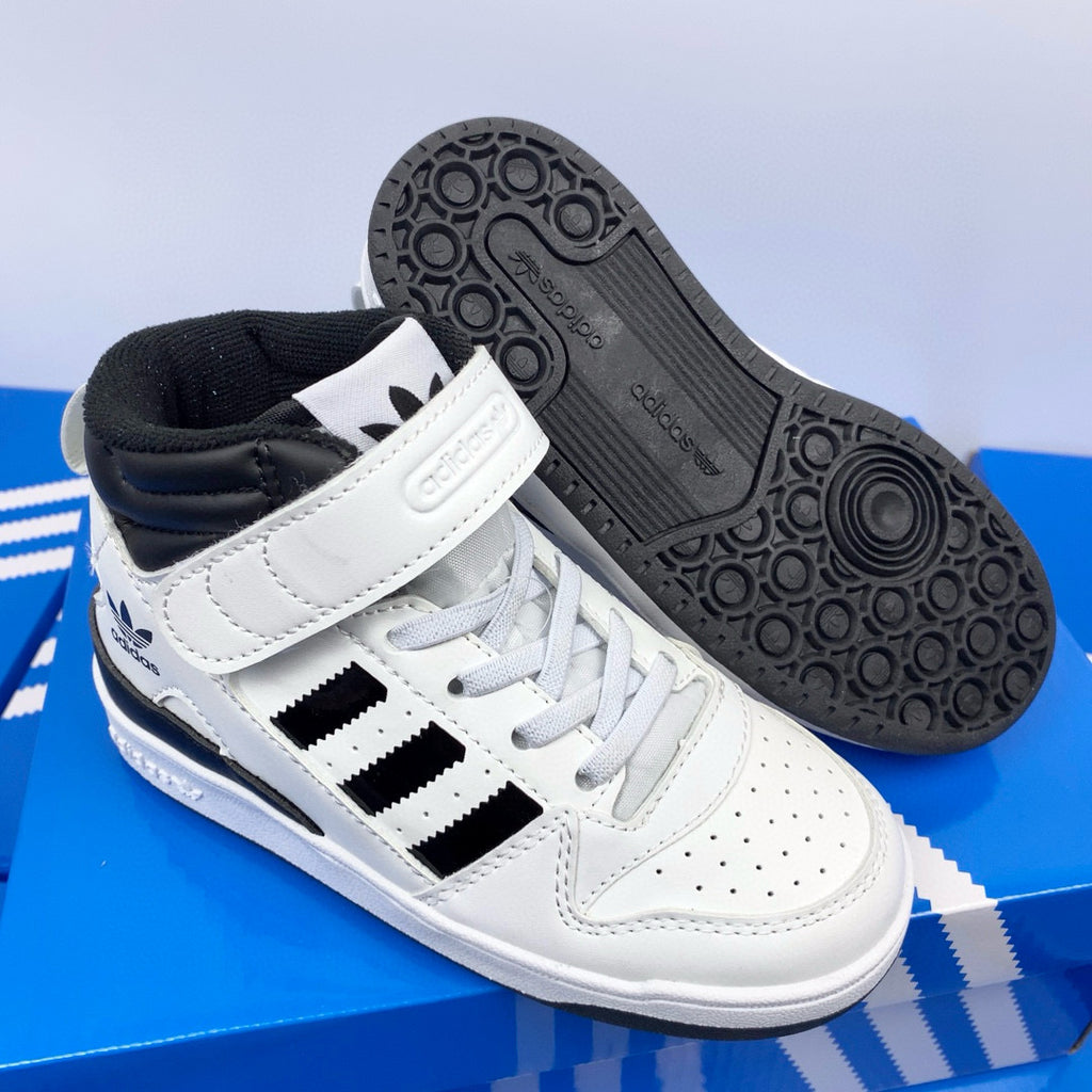 Adidas 84 high-top children's shoes" white, black"