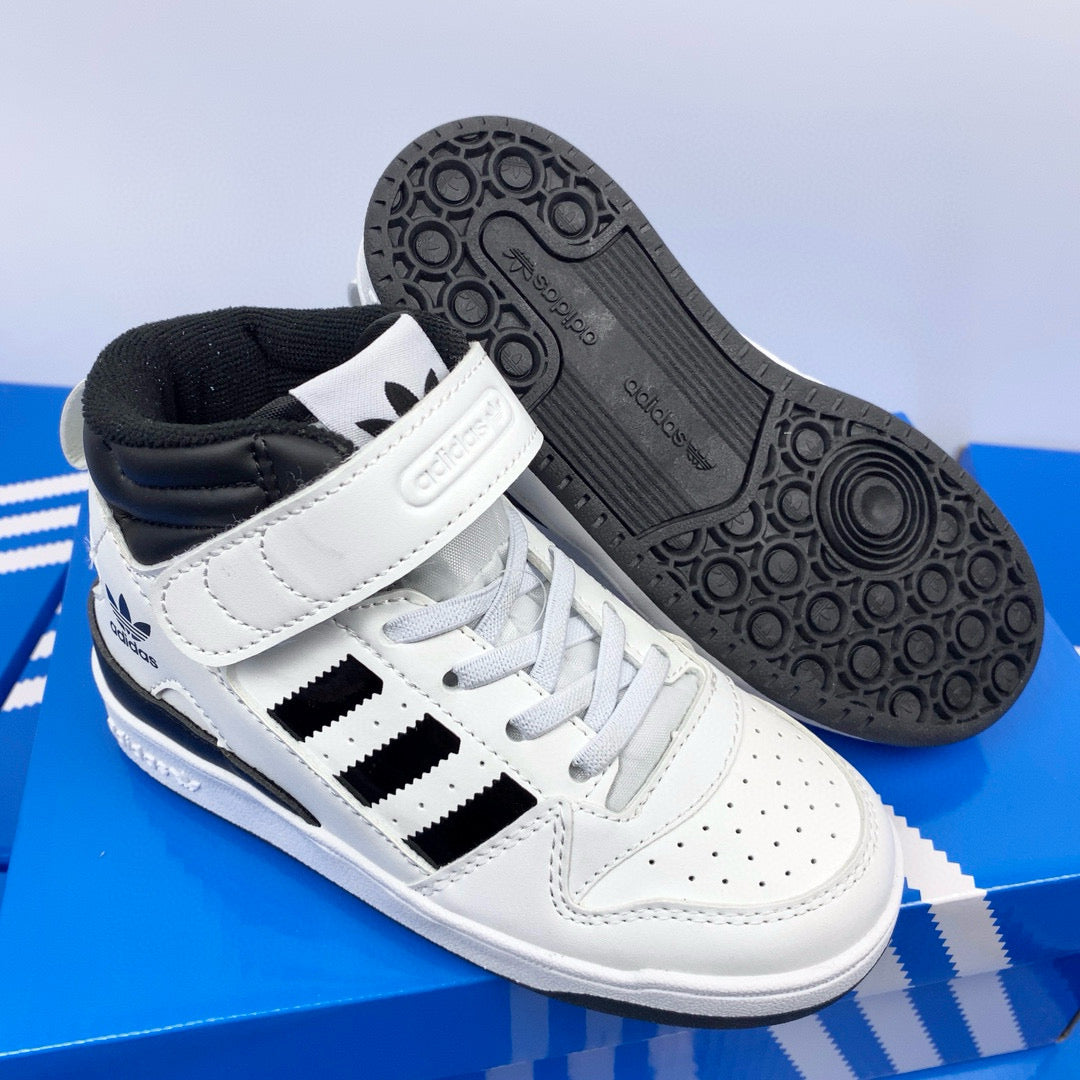 Adidas 84 high-top children's shoes" white, black"