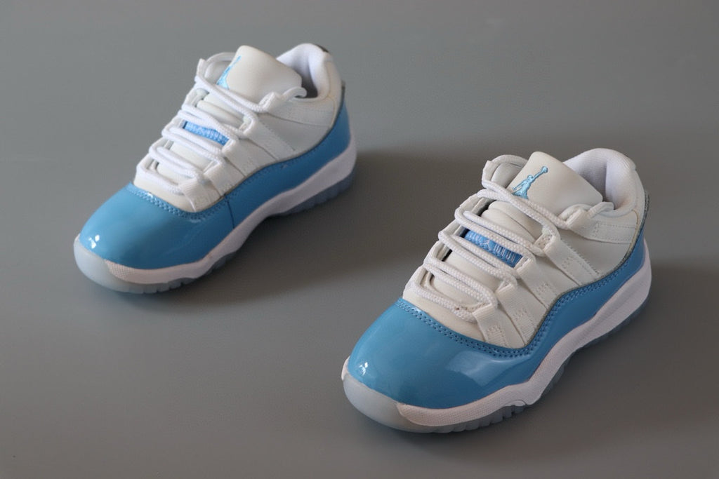 Joe 11 low-top children's shoes" white, sky blue"
