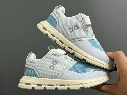 On Angpao Velcro Elastic Band" light blue and light gray"