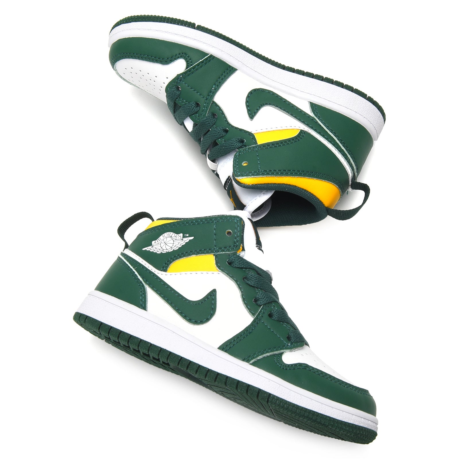 AJ-112" white, green"