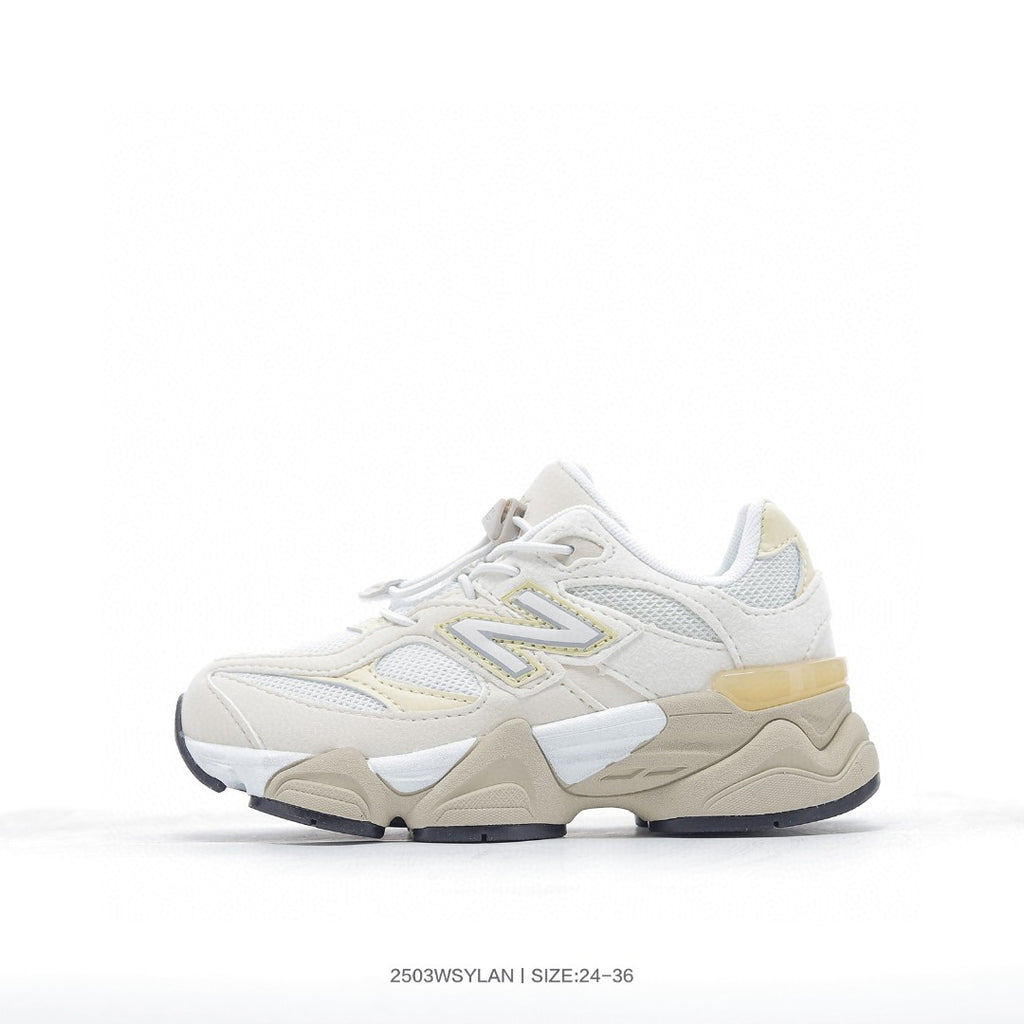 New Balance 9060 series retro versatile dad style elephant" white"