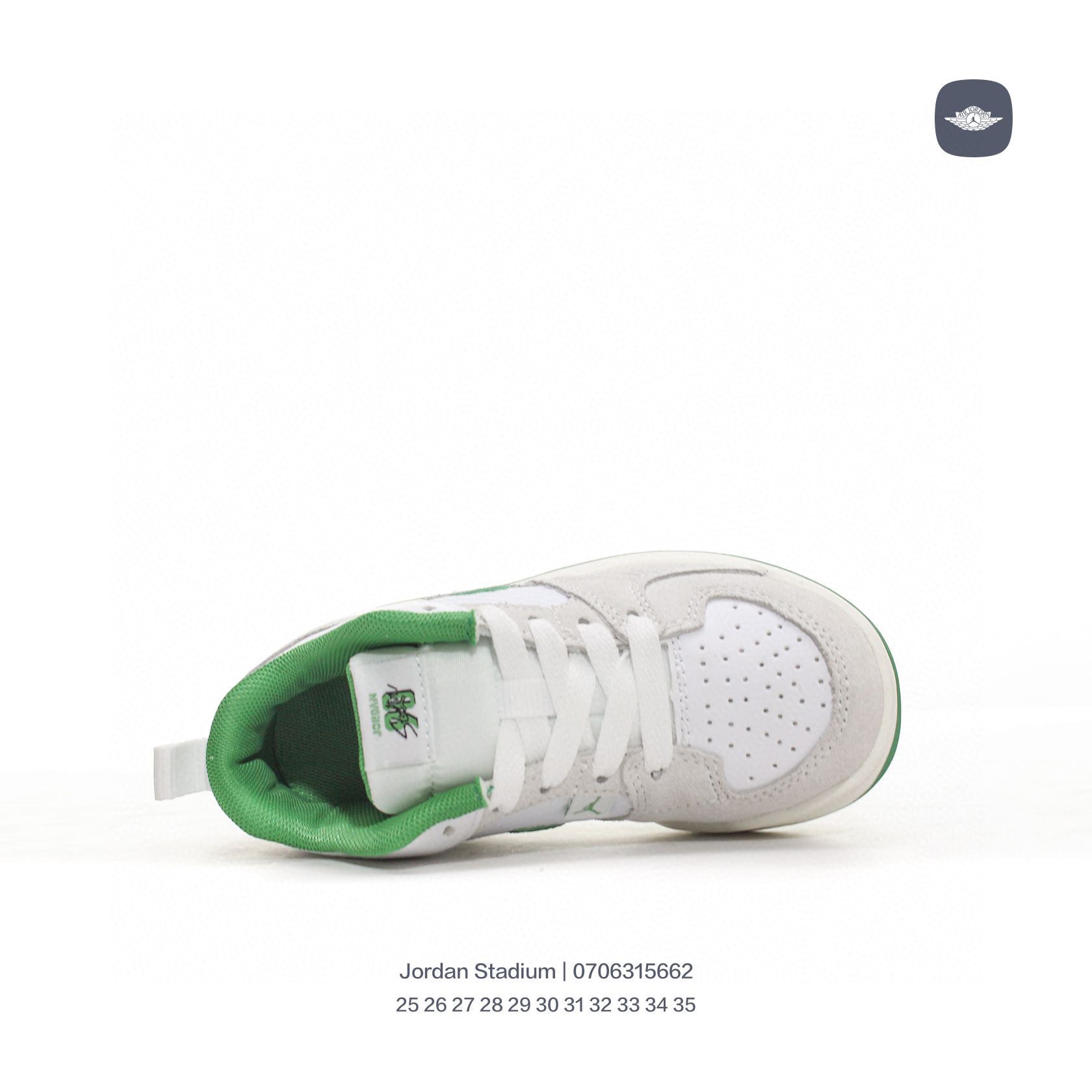 Jordan Stadium sneakers for kid "light gray, green"