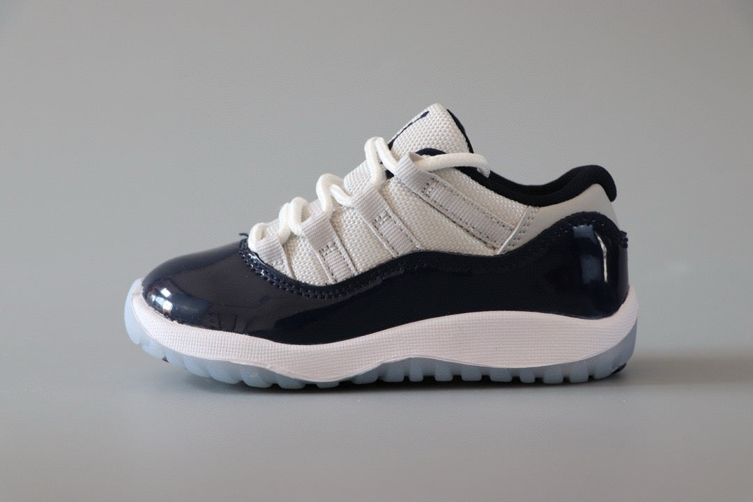 Joe 11 low-top children's shoes" white, navy"