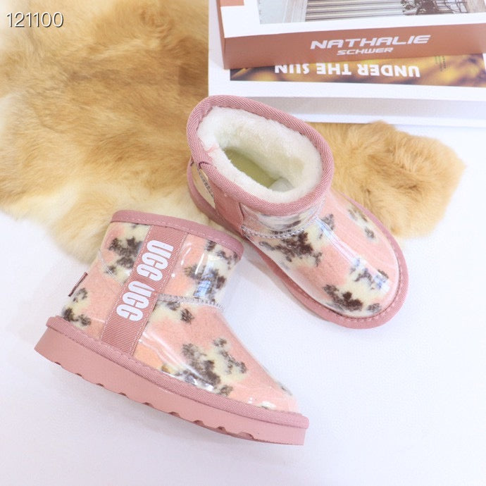 UGG children's jelly boots "pink base with a lighter"