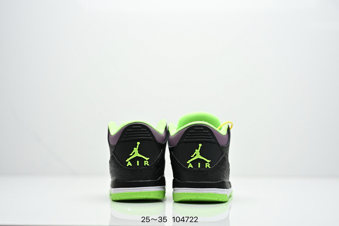 Joe 3"black, purple, yellow"