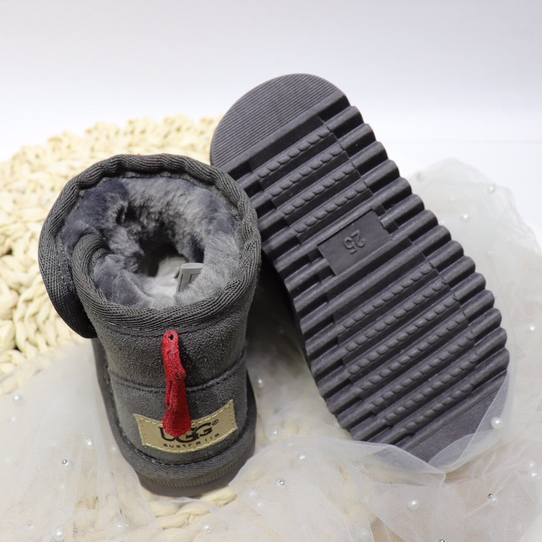 Ugg Velcro Dinosaur Children's Snow Boots" gray"