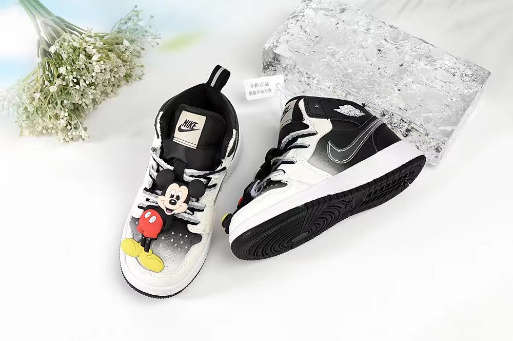 Joe 1AJ1 slip-on shoes for children" black, white"