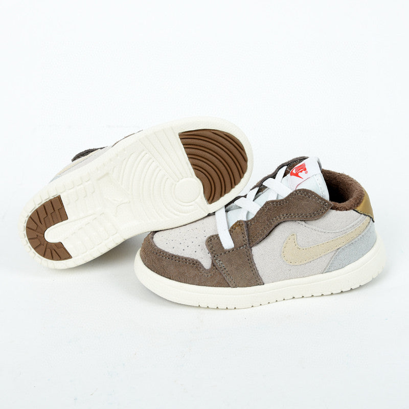 Jordan low top elastic band" brown, light gray'