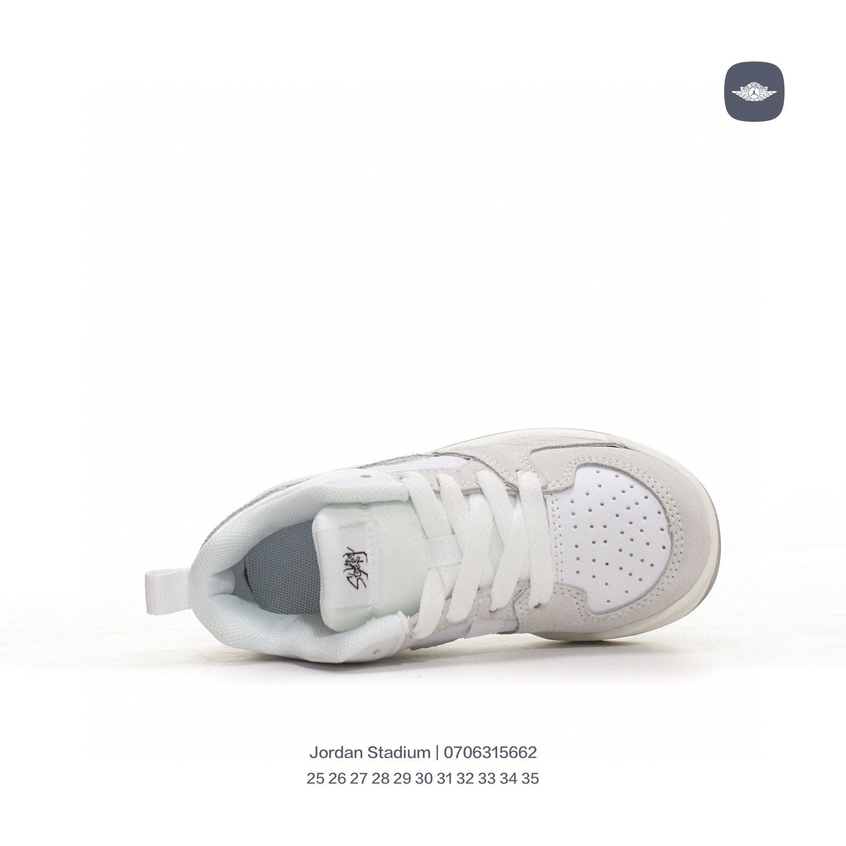 Jordan Stadium sneakers for kid" light gray"