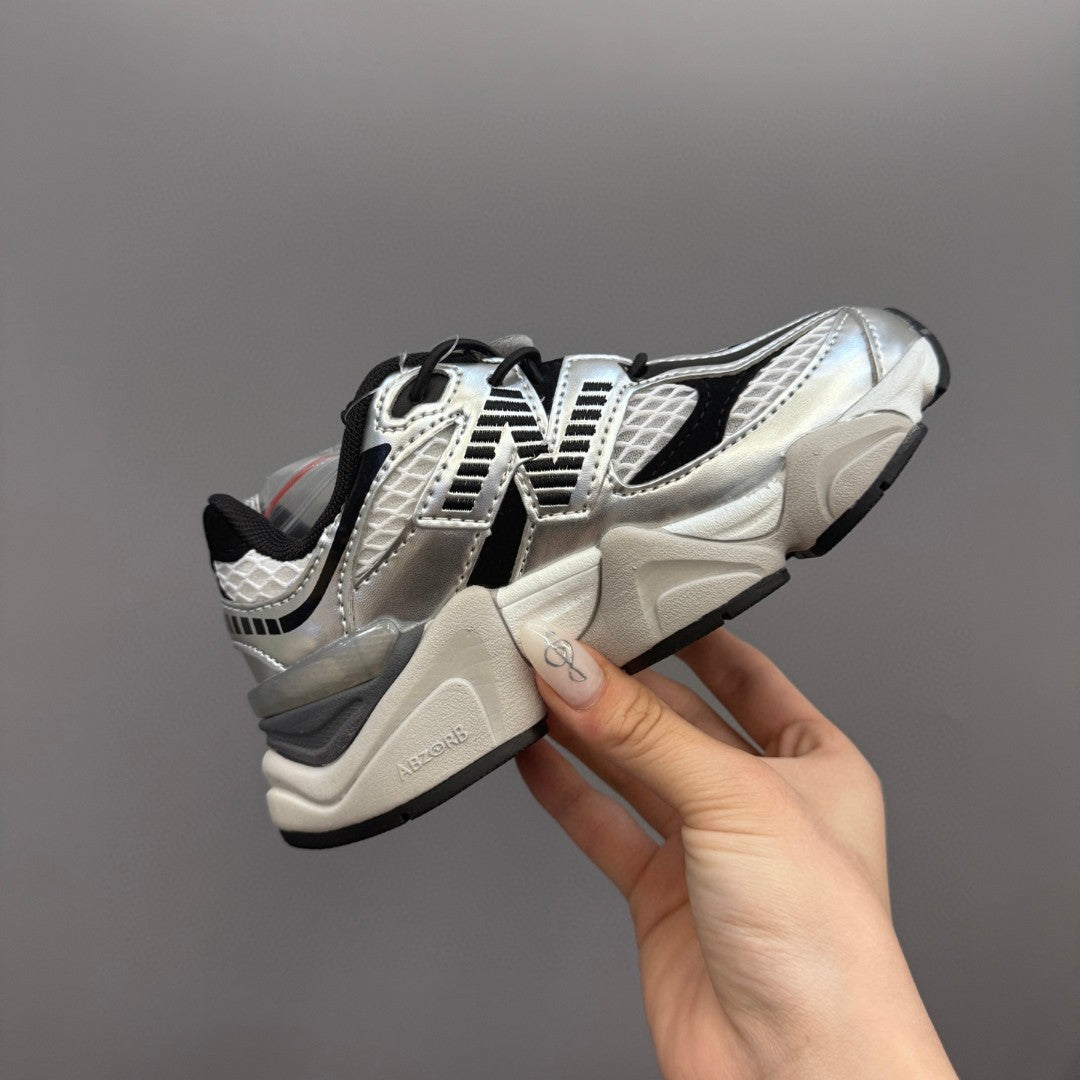New Balance 9060 series retro versatile dad style elephant" black, silver"