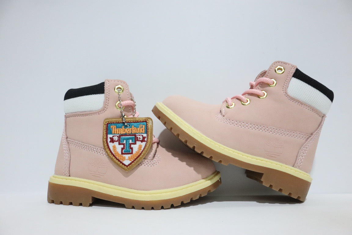 Timberland knitted children's work boots" pink"