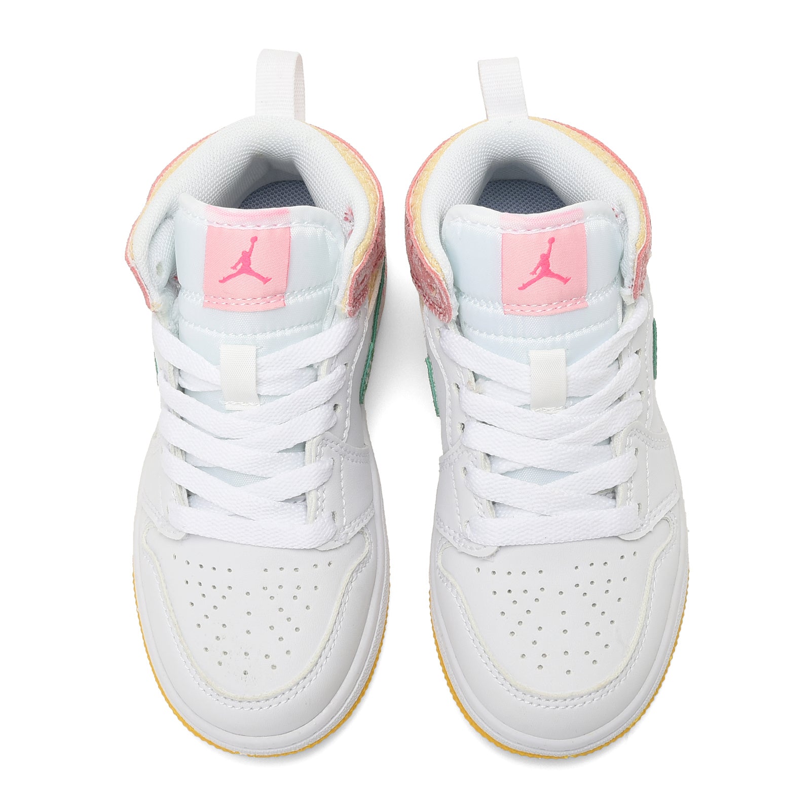 AJ-127" White, green, Pink"