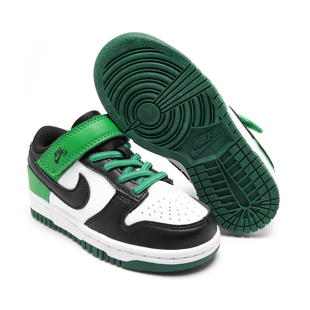 SB Velcro children's shoes" white, green"