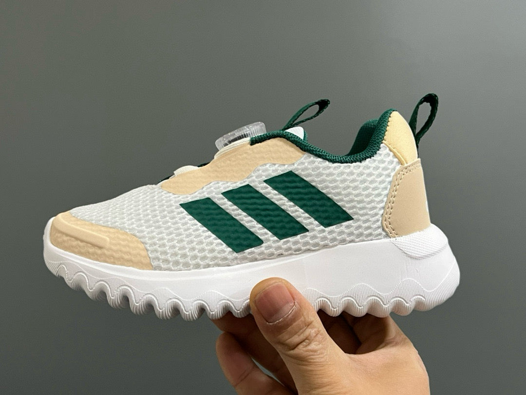 Adidas BOA lock 3 mesh shoes for children" white, olive green"