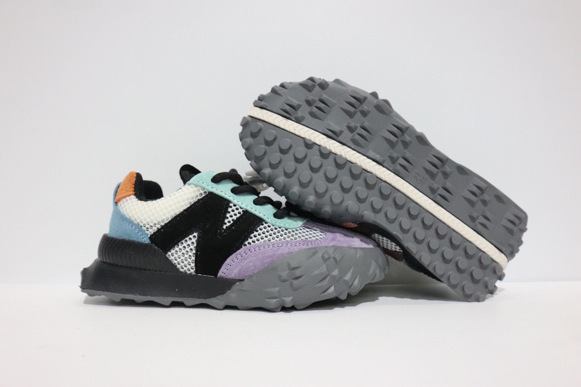 N official website synchronized parallel bars sandals "light purple, peach, blue, dark gray"