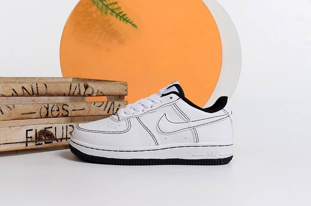 Air Force low-top lace-up sneakers" white"