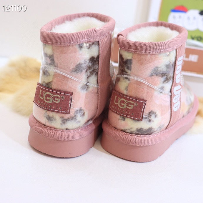 UGG children's jelly boots "pink base with a lighter"