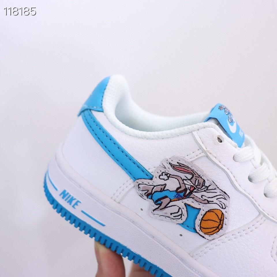 Air Force low-top lace-up sneakers" white"