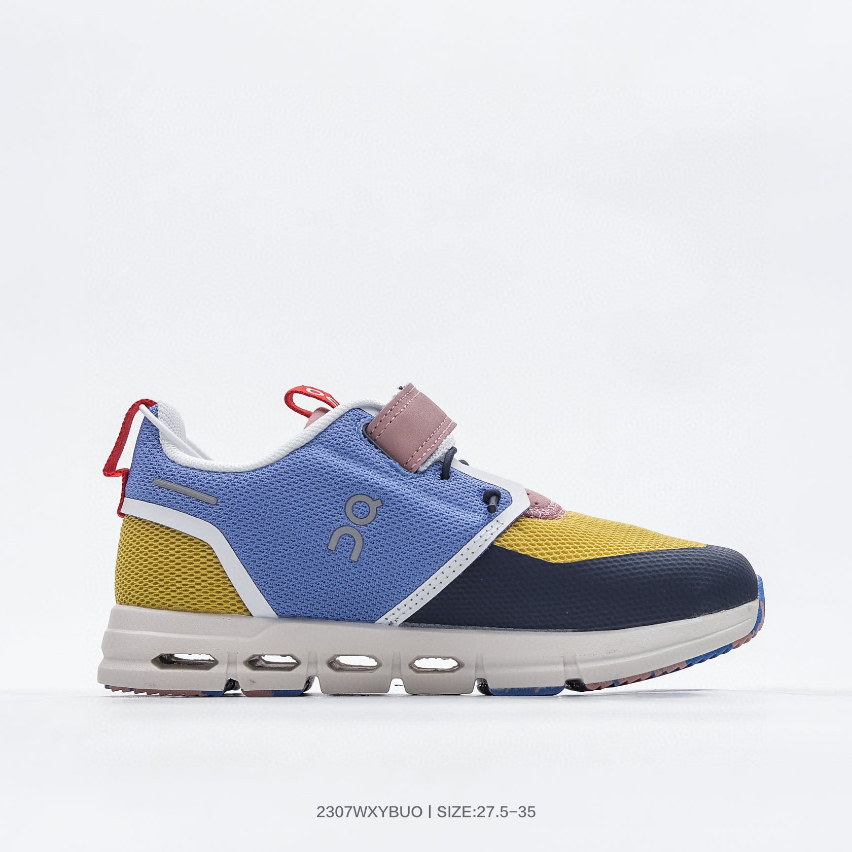 ON Cloud running comprehensive sports shoes "  yellow, navy"