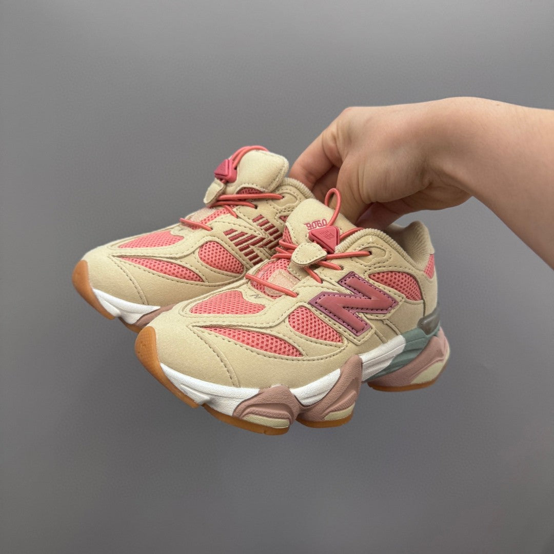 New Balance 9060 series retro versatile dad style elephant" beige, pink"