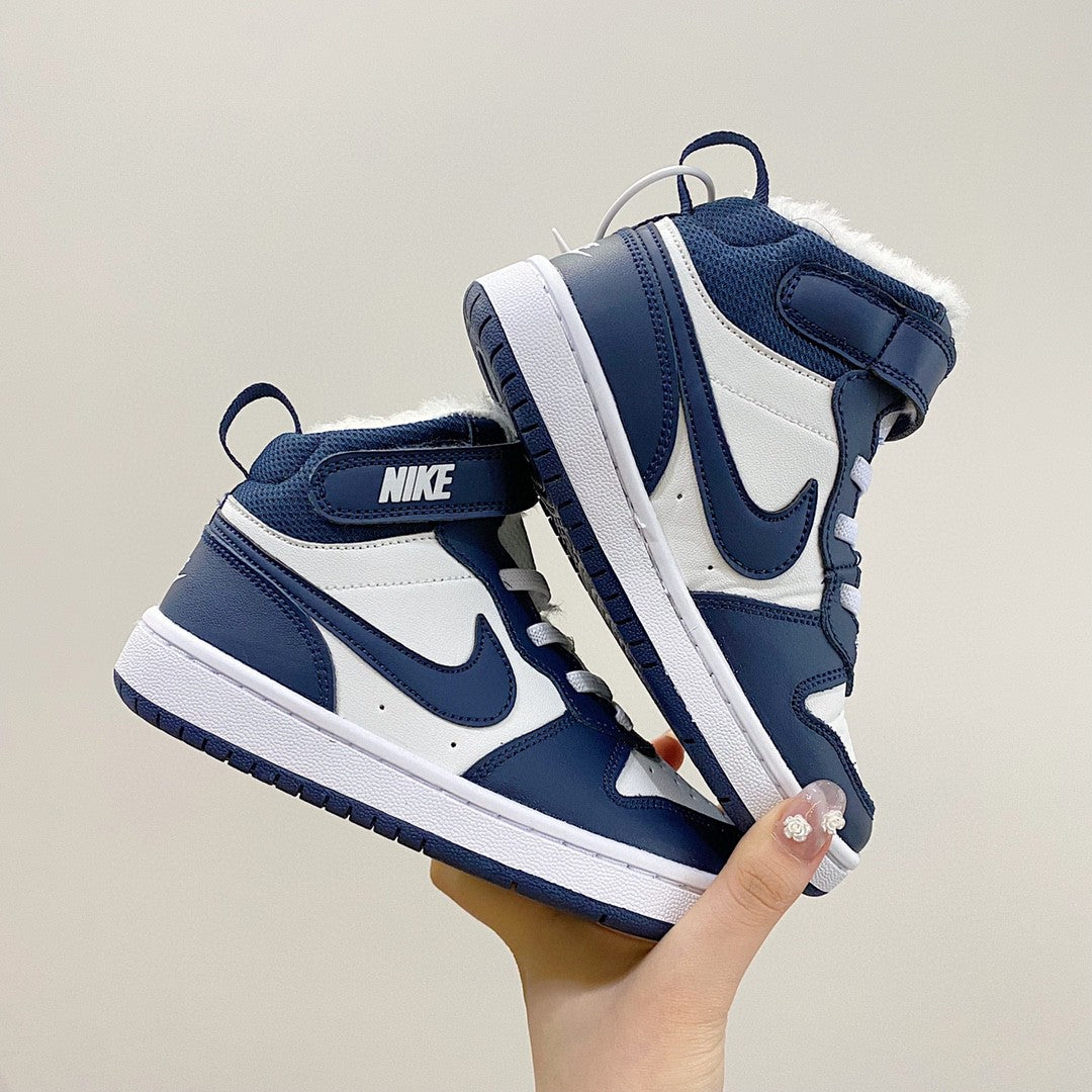 NIKE COURT Borough Mid2 JUN Air Force Workwear" Navy, white"