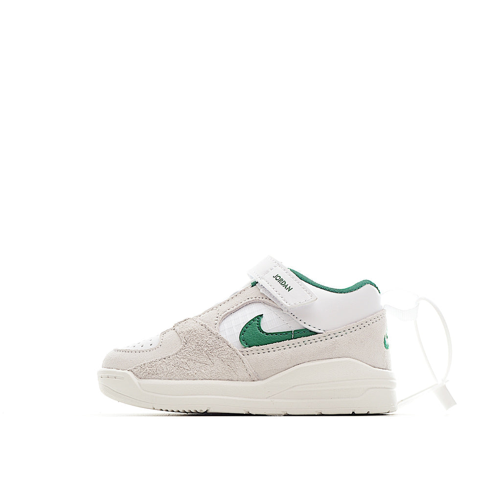 NK Jordan 90 children's casual shoes" light gray, green"