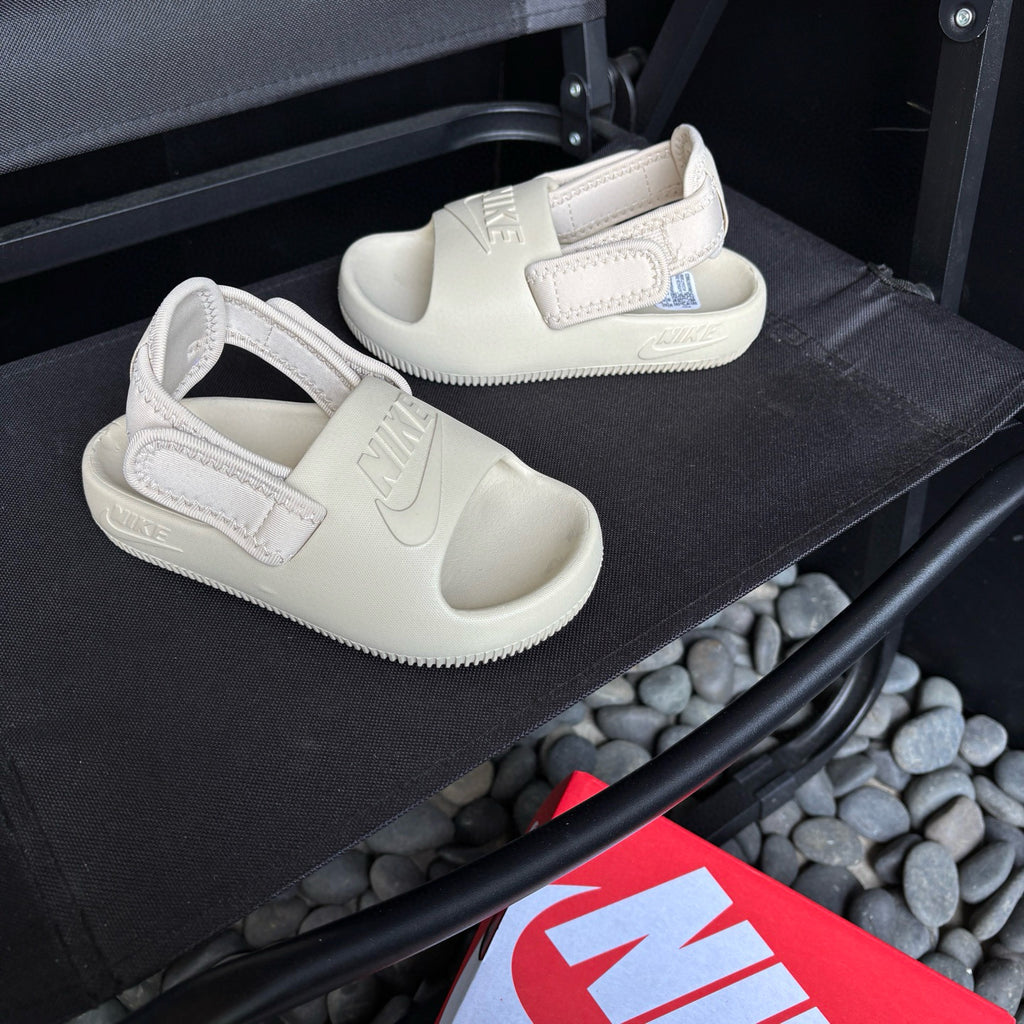 Nike open toe Velcro two-way sandals" Cream"