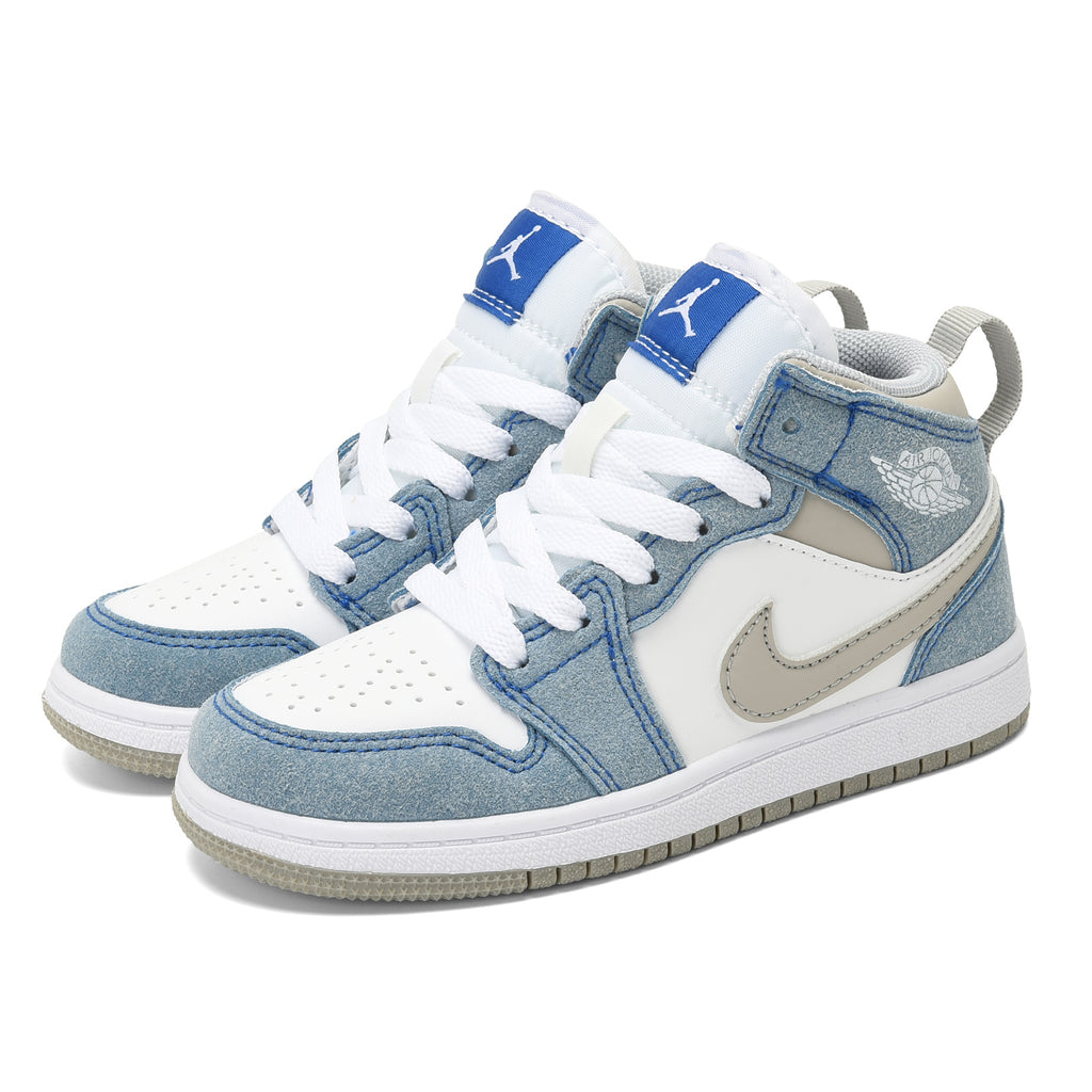 AJ-127" white, sky blue"