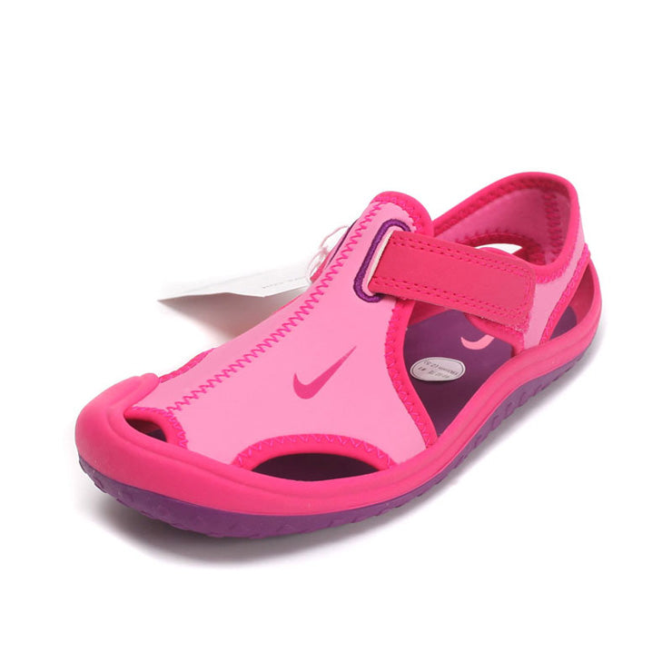 Nike children's closed toe sandals " pink"