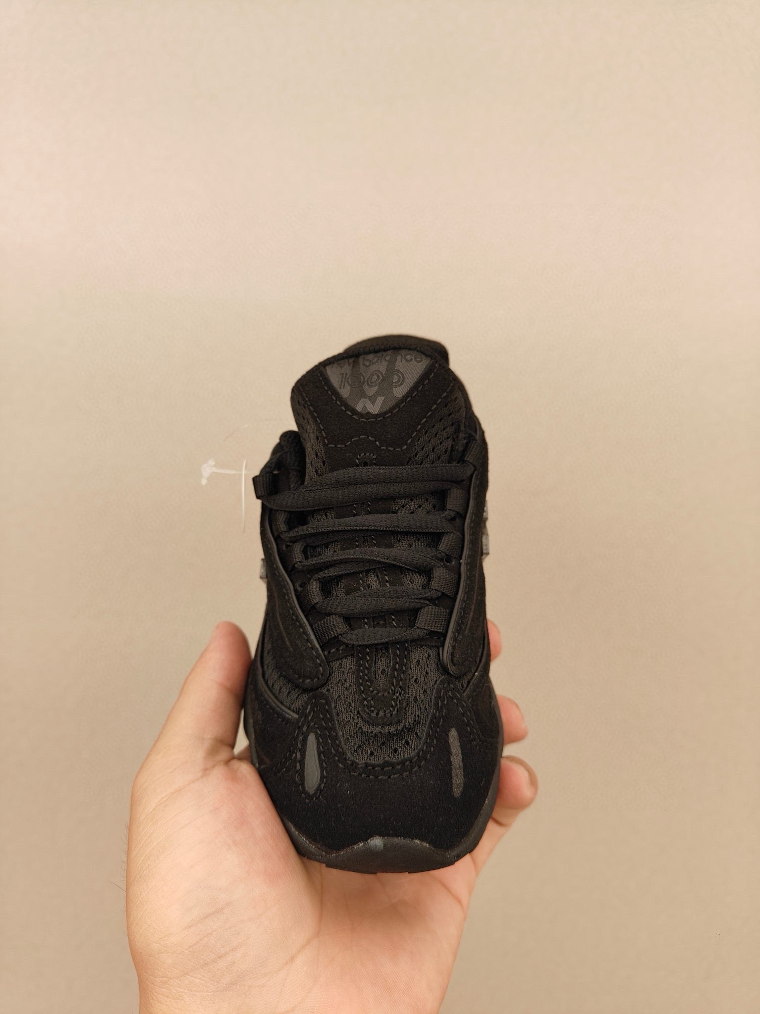 NB1000 lace-up children's shoes" black"