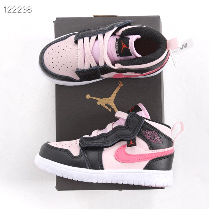 Jordan high top elastic band" black, pink"