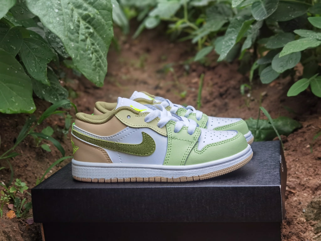 Joe 1 Low Top" white, lime green, olive green"