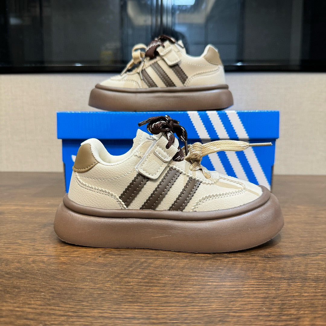 Adidas training invisible Velcro sneakers" cream, brown"