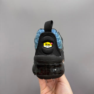 Nike AIR MAX plus full-length air cushion"  lime green, & light blue"